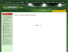 Tablet Screenshot of cricket24.com